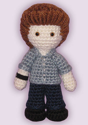 Crocheted doll amigurumi Edward Cullen from Twilight
