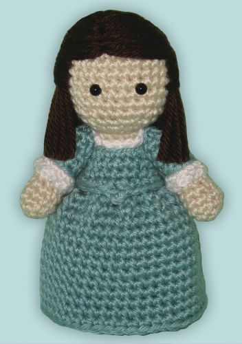 Crocheted doll amigurumi Eliza Schuyler from Hamilton