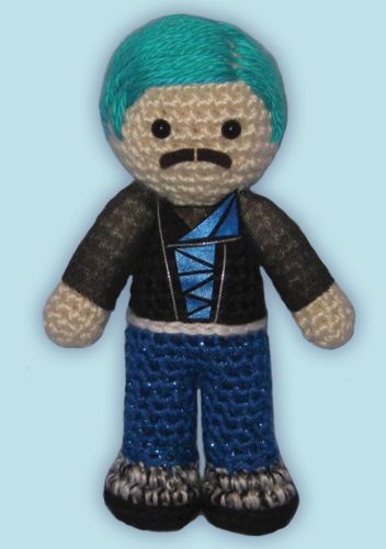 Crocheted doll amigurumi Jacek from Hedwig and the Angry Inch