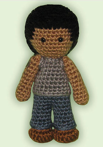 Crocheted doll amigurumi Jacob Black from Twilight