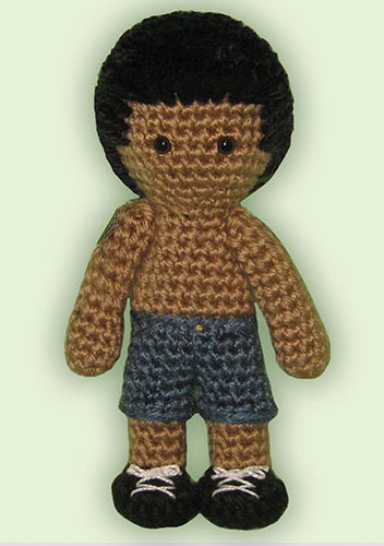 Crocheted doll amigurumi Jacob Black from Twilight