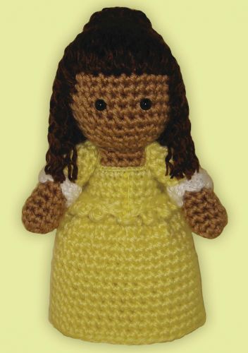 Crocheted doll amigurumi Peggy Schuyler from Hamilton