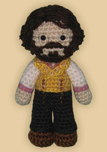Crocheted doll amigurumi Pierre from Great Comet