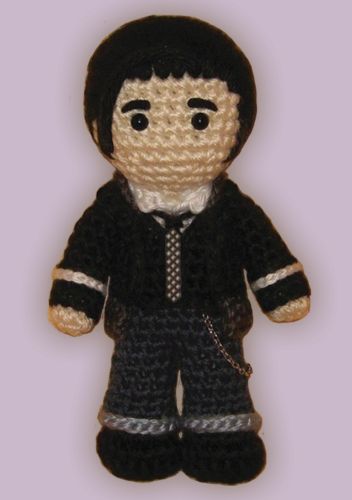 Crocheted doll amigurumi Yitzhak from Hedwig and the Angry Inch