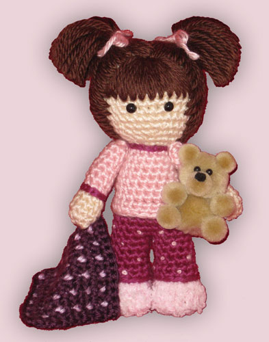 Crocheted doll amigurumi Ready for Bed from Miscellaneous