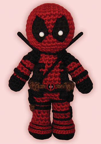 Crocheted doll amigurumi Deadpool from Deadpool