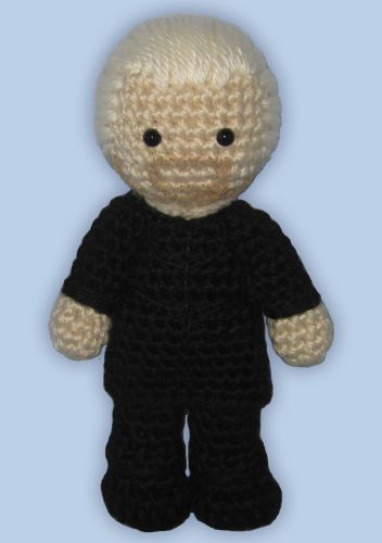 Crocheted doll amigurumi Draco Malfoy from Harry Potter and the Cursed Child